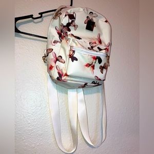 Butterfly floral Print Mini Backpack